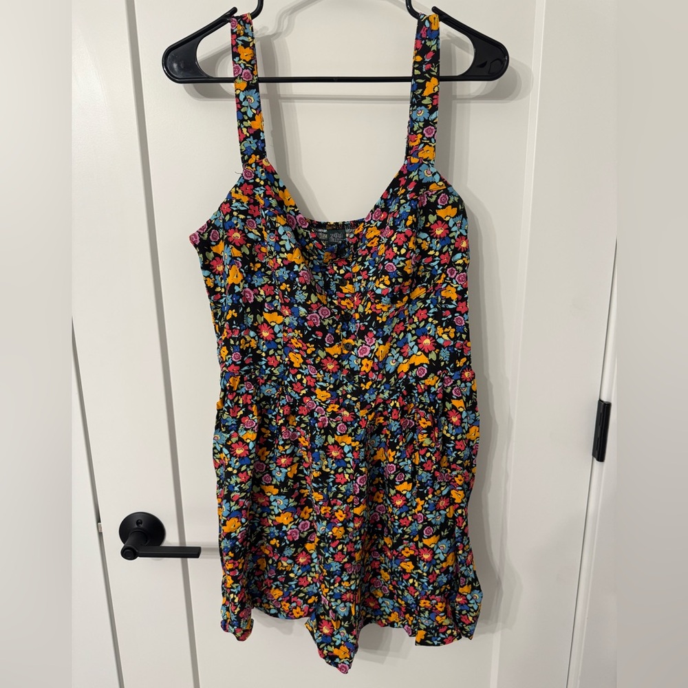 Wild Fable Black Floral Romper